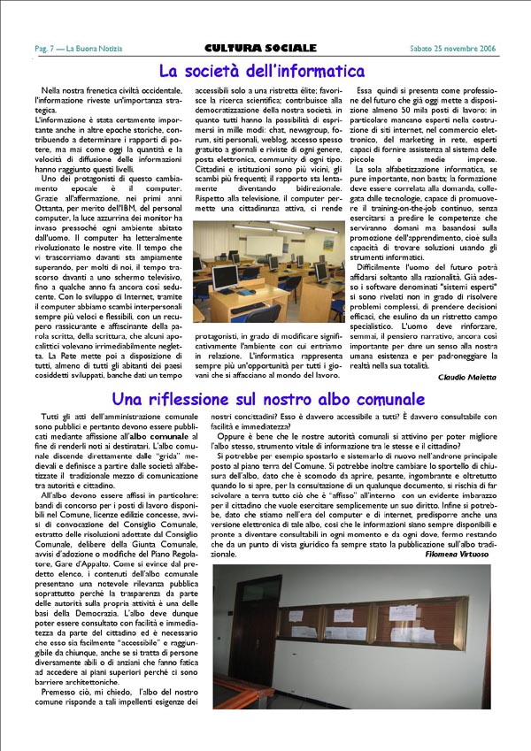 Settima pagina